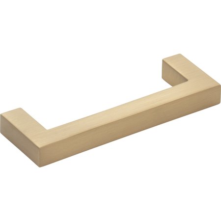 Elements By Hardware Resources 3" Center-to-Center Satin Bronze Square Stanton Cabinet Bar Pull 625-3SBZ